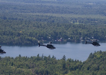 Kiowa Warriors fly over North Country