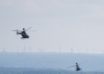 Kiowa Warriors fly over North Country