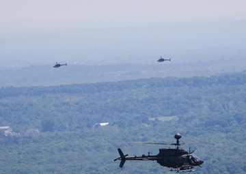 Kiowa Warriors fly over North Country
