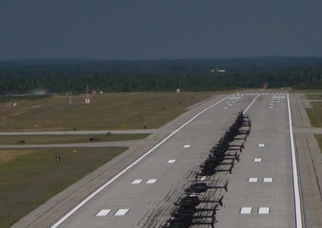 Kiowa Warriors fly over North Country