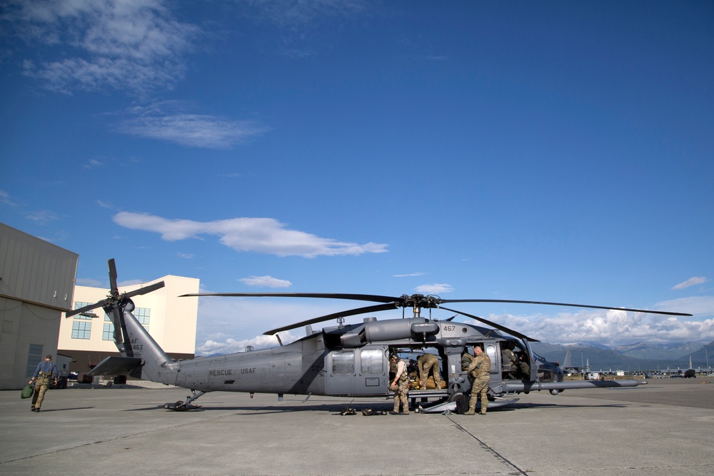 Alaska Air National Guard conducts flight operations