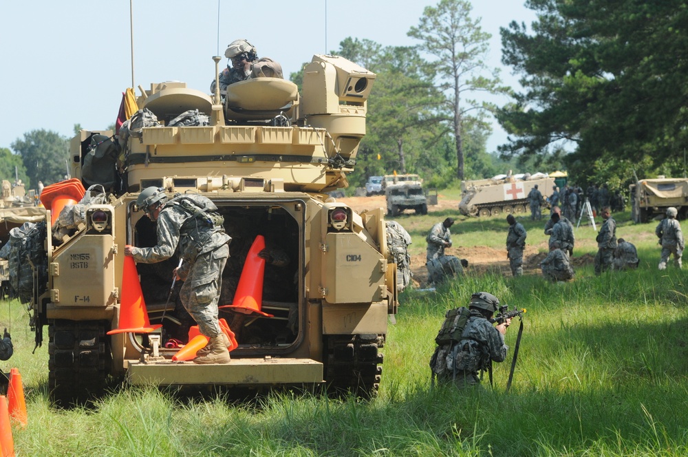 Elements within 155 ABCT conduct deliberate attack drill