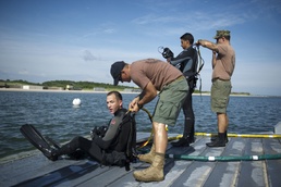 Seabees work above and below the waves in support of ELCAS