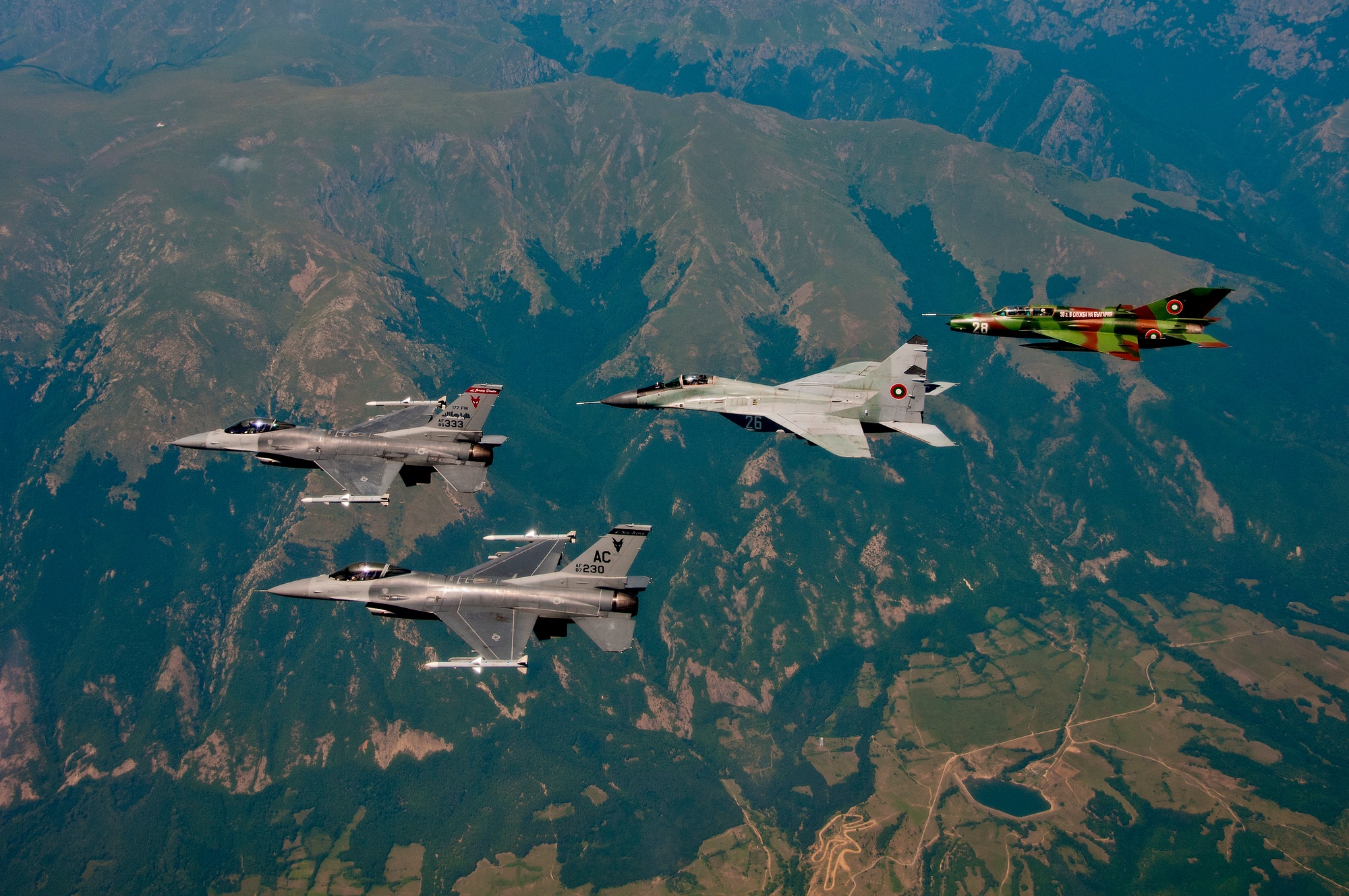 Georgia Air National Guard F-86, (From left to right) Maj. …