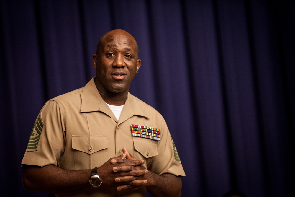 Sgt. Maj. Ronald L. Green Attends Cpls Course Graduation