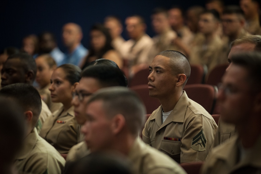 Sgt. Maj. Ronald L. Green Attends Cpls Course Graduation