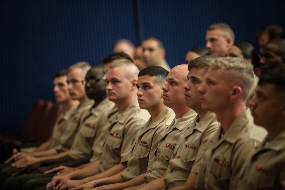 Sgt. Maj. Ronald L. Green Attends Cpls Course Graduation