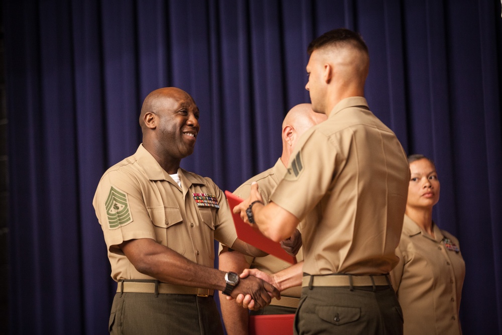 Sgt. Maj. Ronald L. Green Attends Cpls Course Graduation