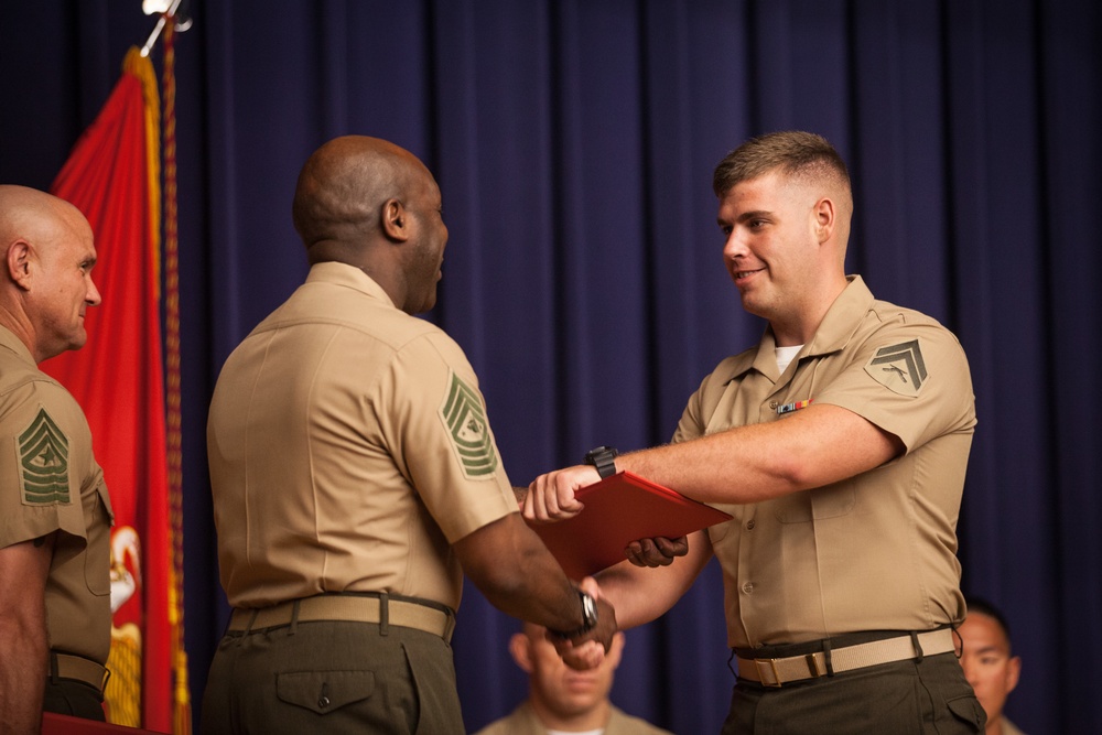 Sgt. Maj. Ronald L. Green Attends Cpls Course Graduation