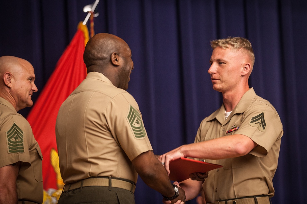 Sgt. Maj. Ronald L. Green Attends Cpls Course Graduation