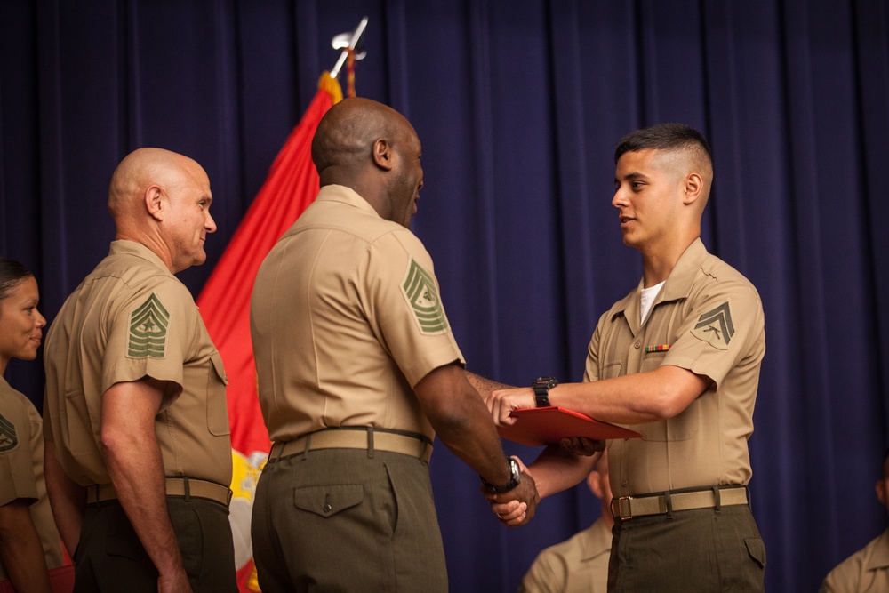 Sgt. Maj. Ronald L. Green Attends Cpls Course Graduation