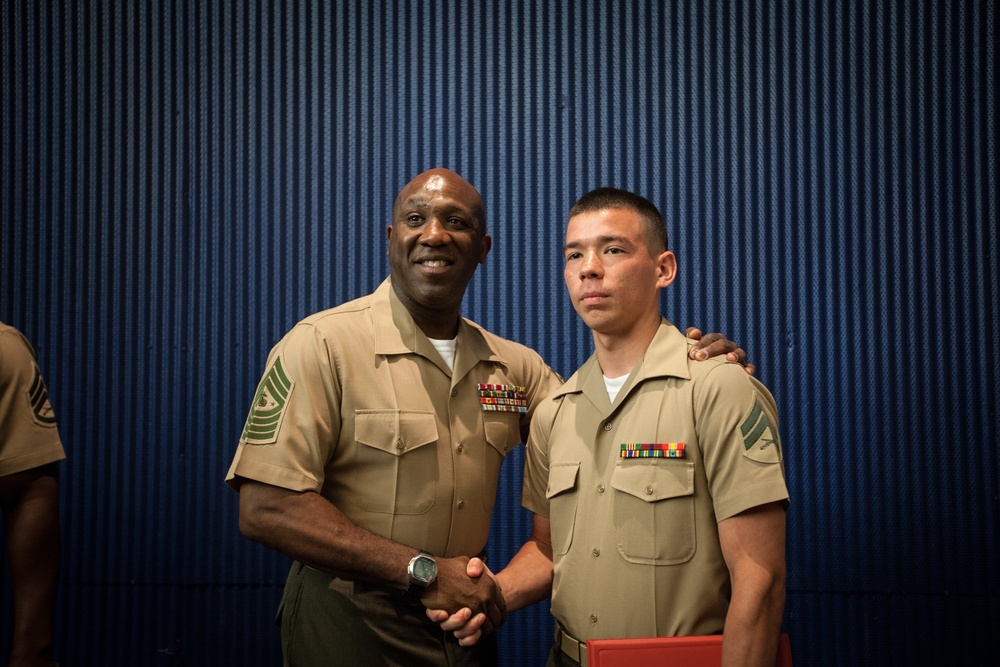 Sgt. Maj. Ronald L. Green Attends Cpls Course Graduation