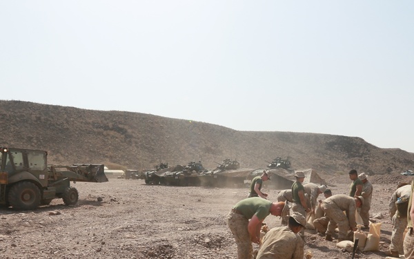U.S. Marines set up an ECP