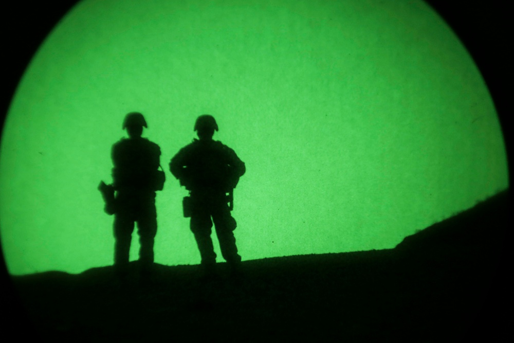 U.S. Marines become one with the night