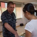 Mercy Sailors teach a Basic Life Support class in Roxas City, Philippines during Pacific Partnership 2015.
