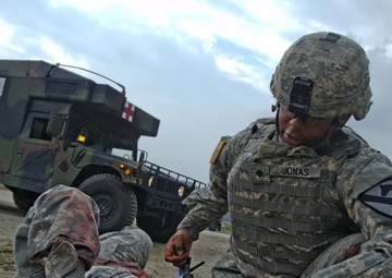 Combat medics train as they fight