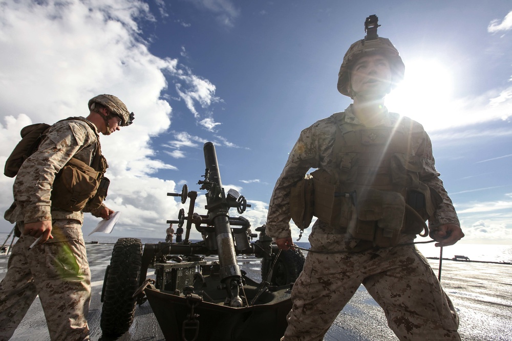BLT 2/6 conducts artillery drills at sea