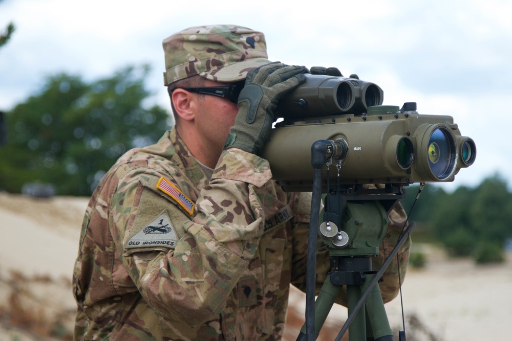 Overlooking the training area