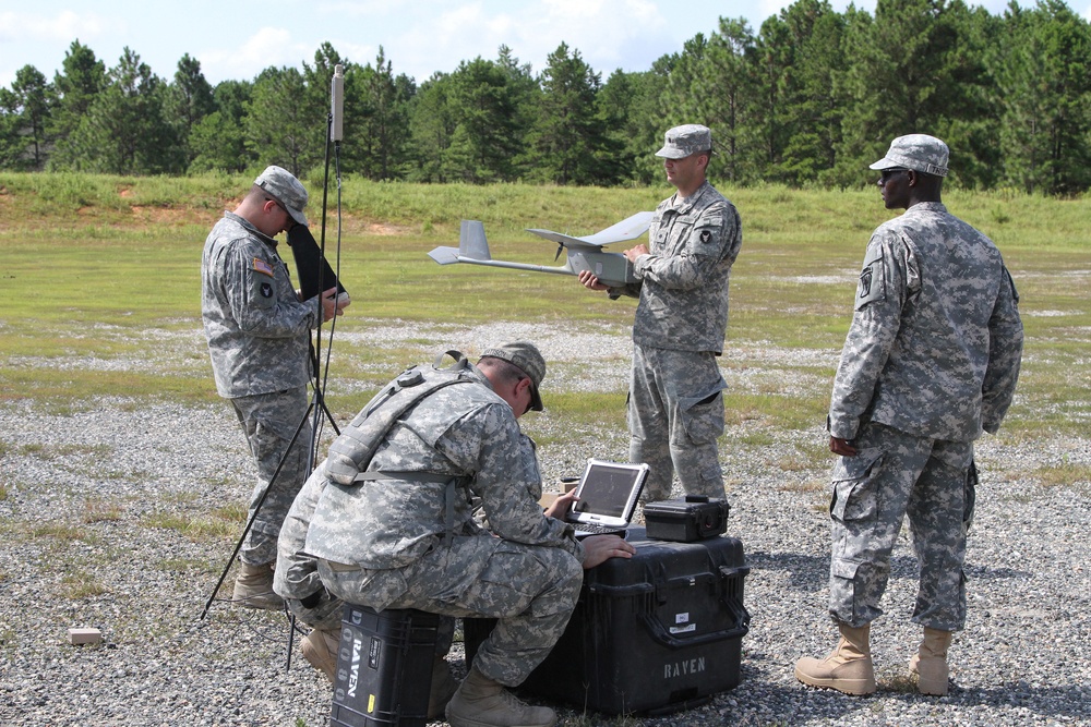 Raven UAV training at Joint Readiness Training Center, Fort Polk, La.
