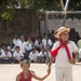 U.S. Marines with SPMAGTF-SC attend the 56th Anniversary Celebration of C.E.B. Ramon Rosa in Puerto Lempira, Honduras