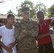 U.S. Marines with SPMAGTF-SC attend the 56th Anniversary Celebration of C.E.B. Ramon Rosa in Puerto Lempira, Honduras