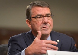 Secretary of Defense Ash Carter testifies before the Senate Armed Services Committee