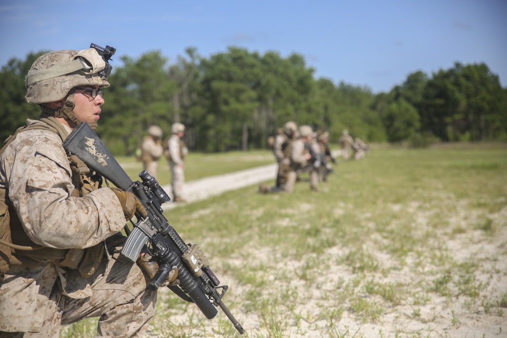 Pushing through: 2/2 conducts squad attack exercise