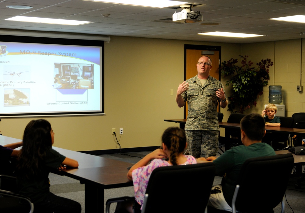 Choctaw Nation students tour 188th Wing