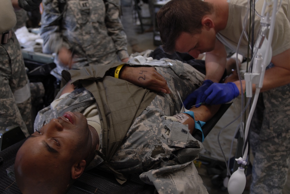 Medics train for the battlefield