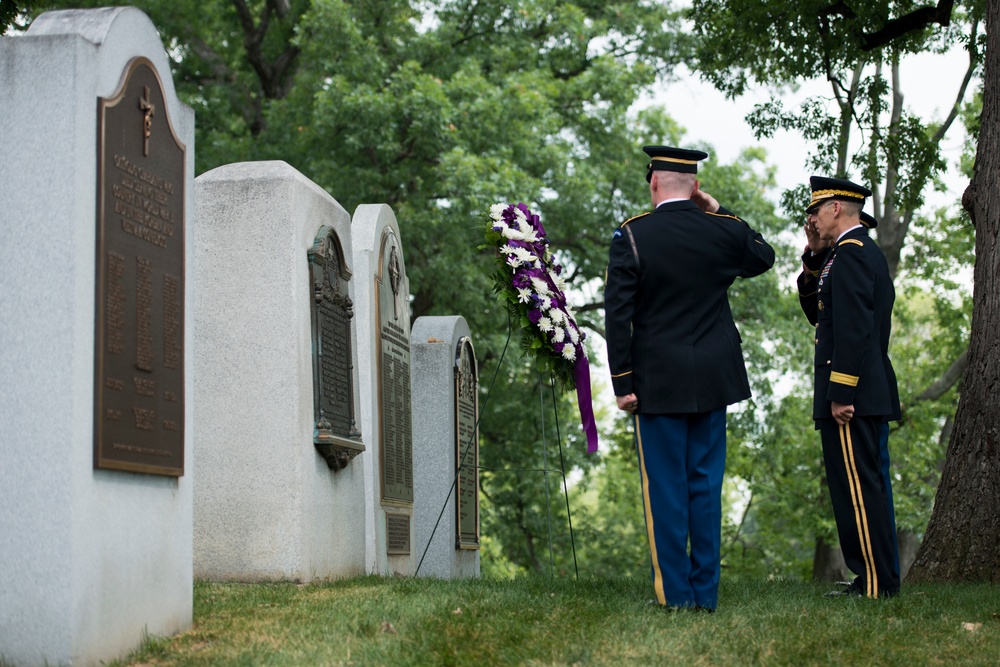 240th anniversary of the US Army Chaplain Corps commemorated in Arlington National Cemetery