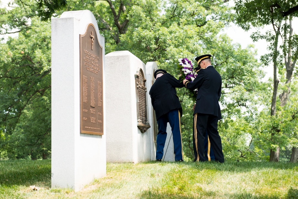 240th anniversary of the US Army Chaplain Corps commemorated in Arlington National Cemetery