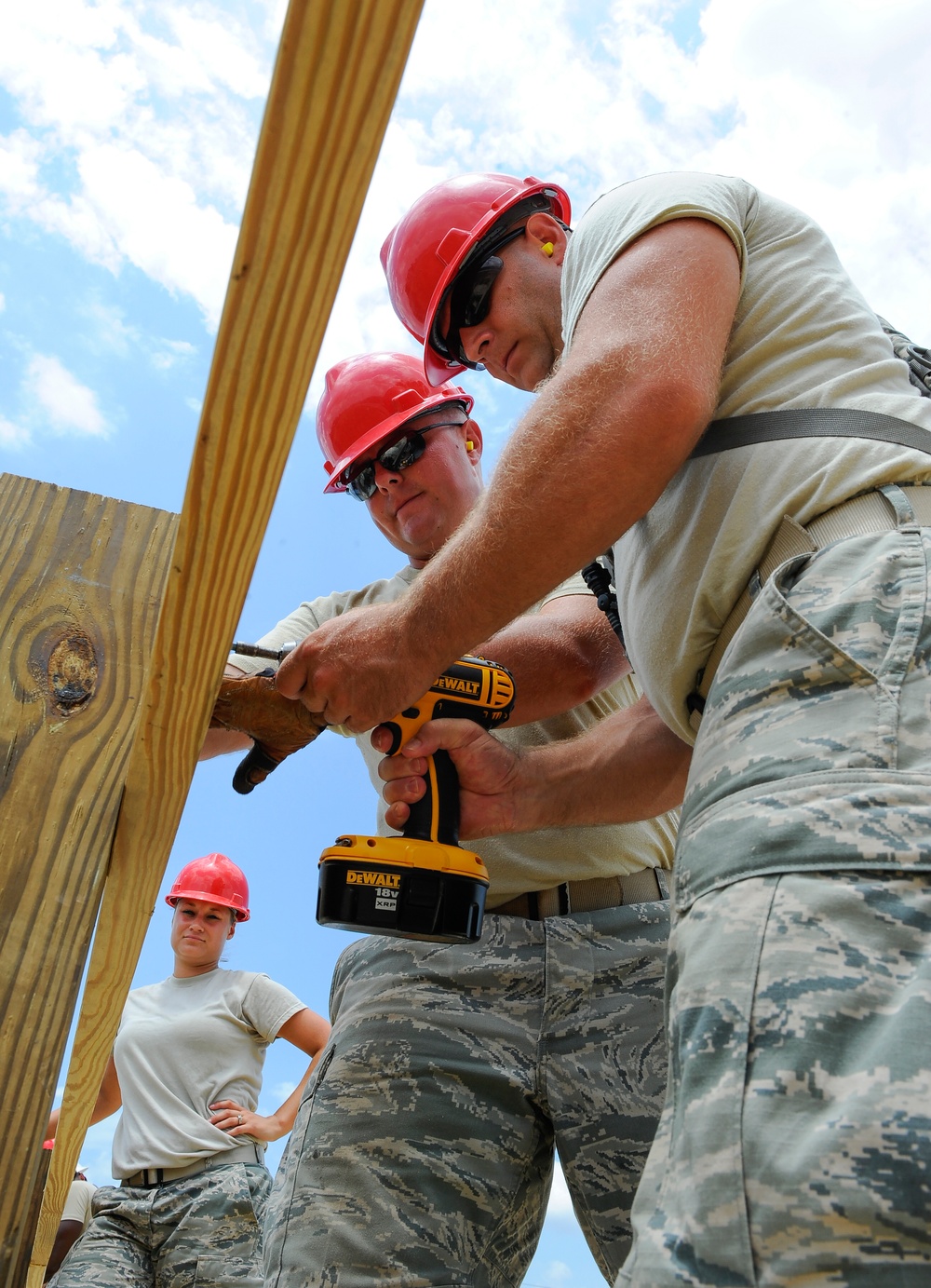 55th RED HORSE builds bridge for 33rd Fighter Wing