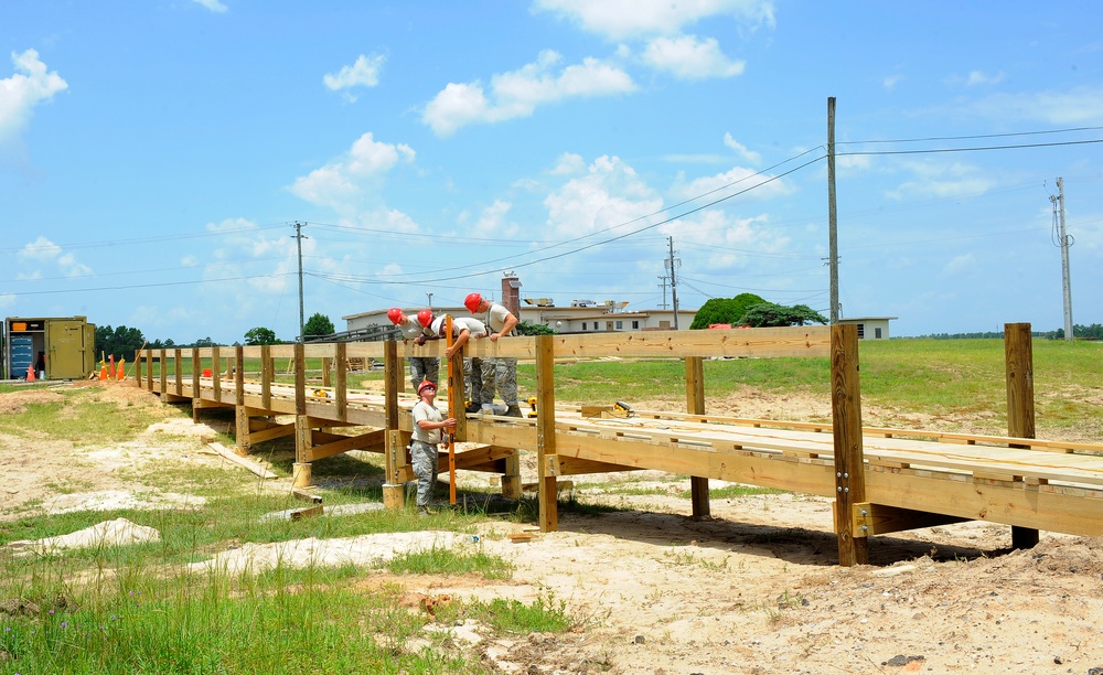55th RED HORSE builds bridge for 33rd Fighter Wing