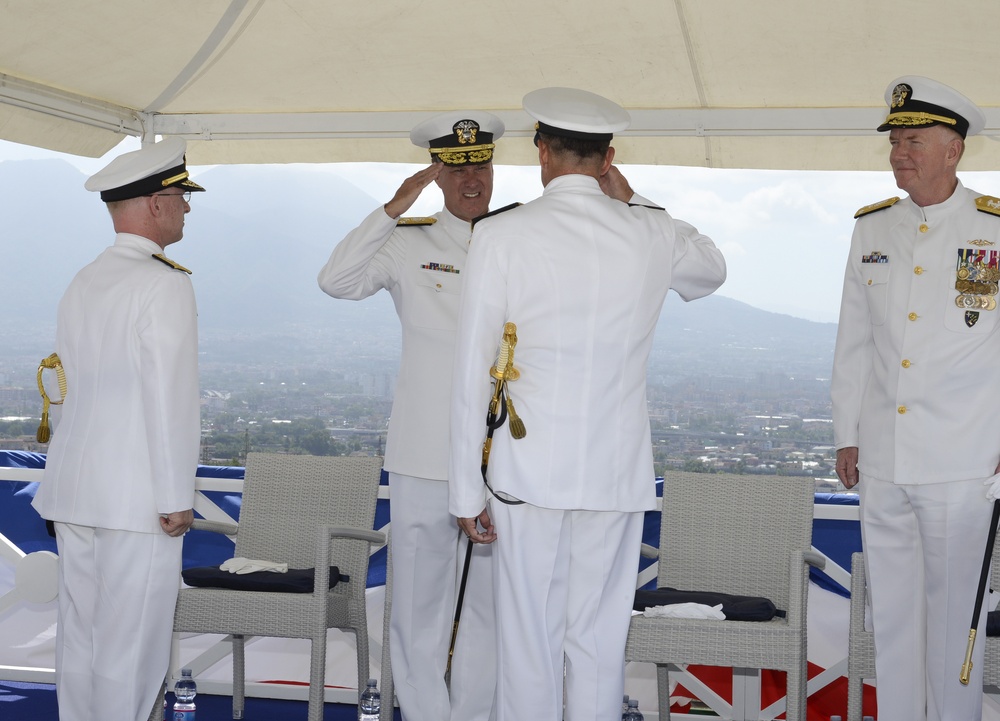 Change of command in Naples
