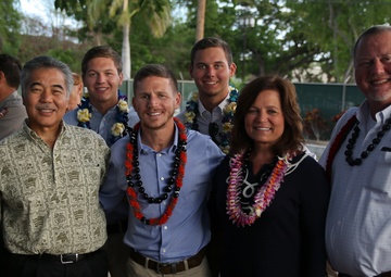 Medal of Honor recipient speaks at reception