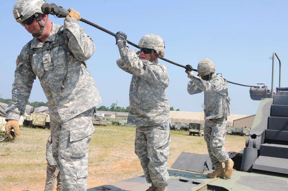 287th Transport Company trains in support of 155th ABCT