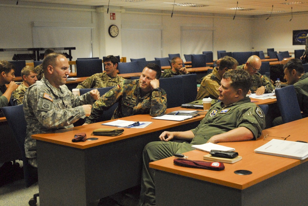 Air planning conference at Joint Multinational Readiness Center's Hohenfels Training Area
