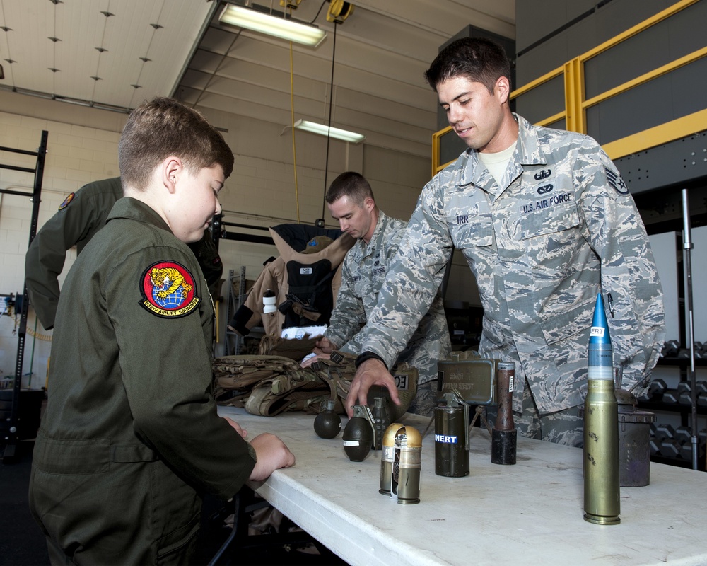 Young aspiring pilot visits Joint Base Pearl Harbor-Hickam as part of Pilot For A Day program