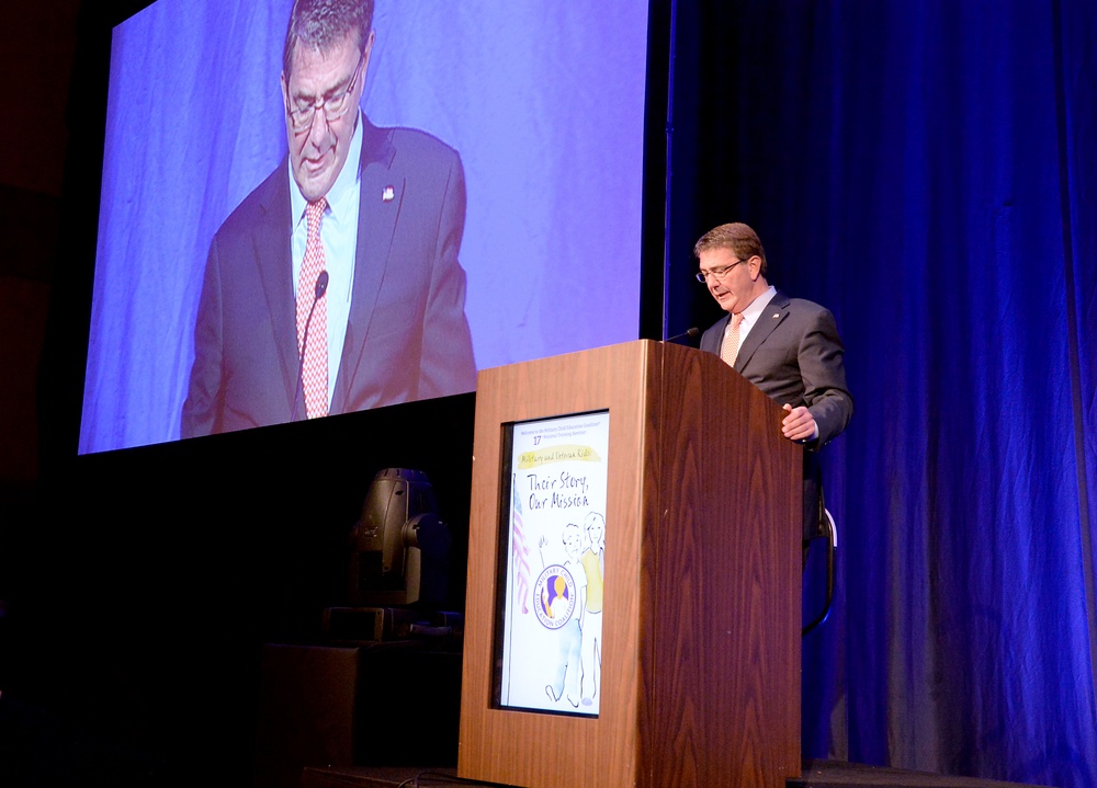 Secretary of defense provides remarks at the Military Child Education Coalition National Training Seminar