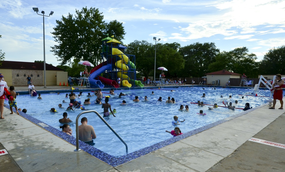 Barksdale families celebrate summer at the 2015 Pool Bash