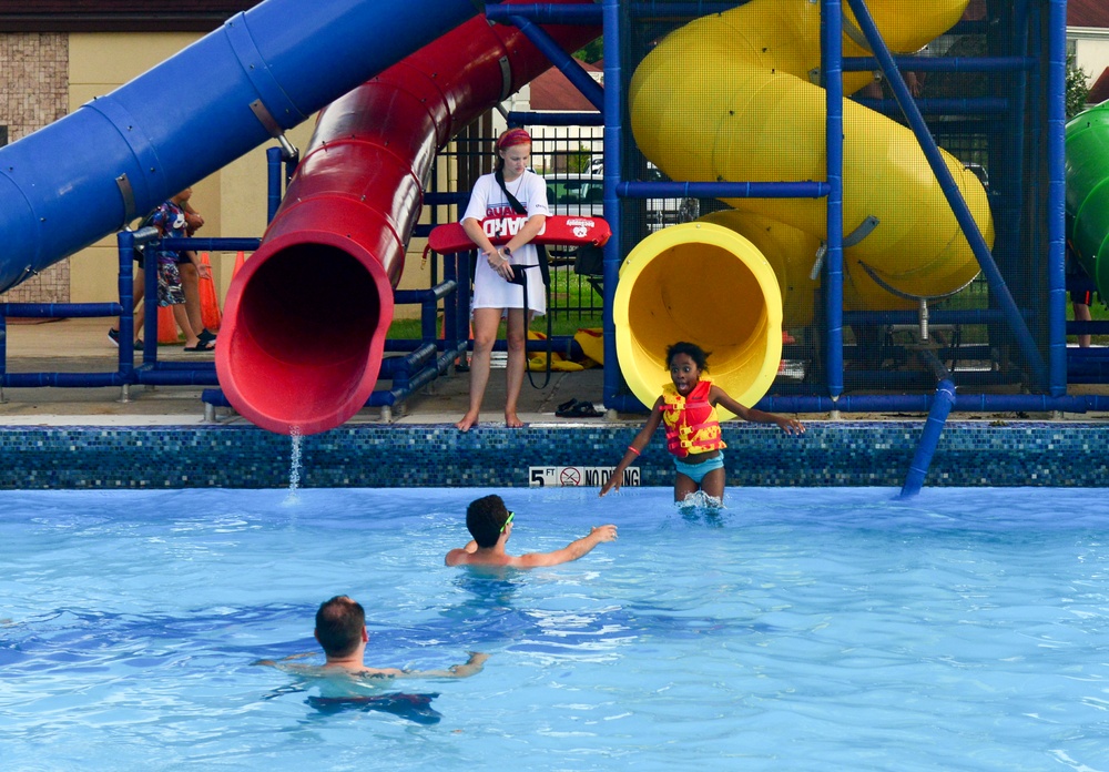 Barksdale families celebrate summer at the 2015 Pool Bash