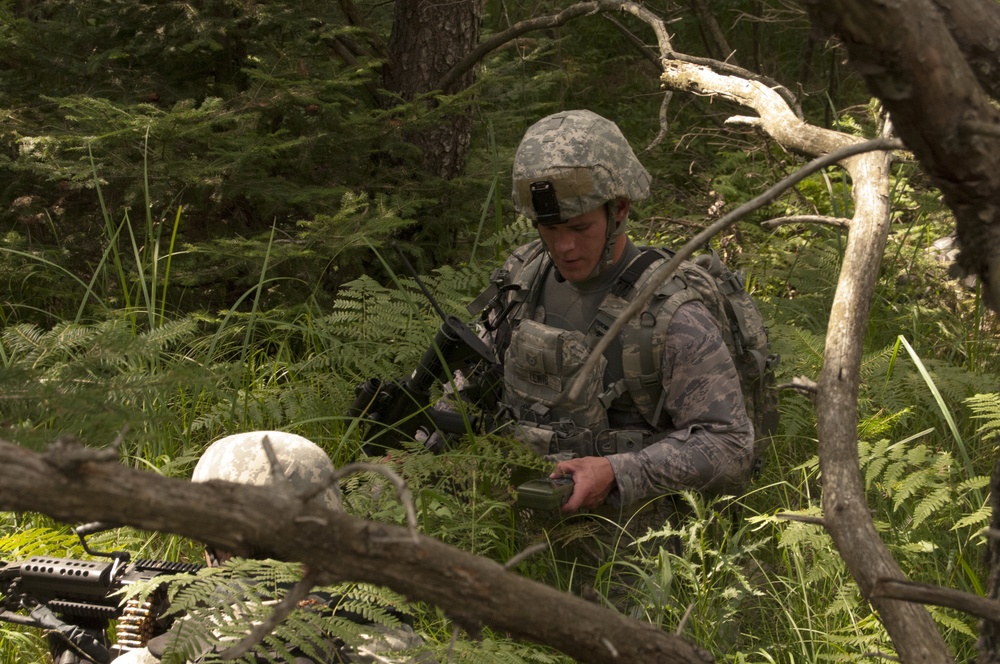 122nd Security Forces Squadron members training for excellence