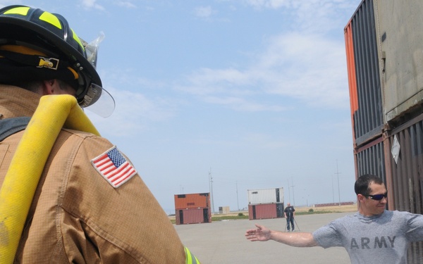 MOTCO firefighters train with Army Reserve Soldiers