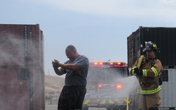 MOTCO firefighters train with Army Reserve Soldiers