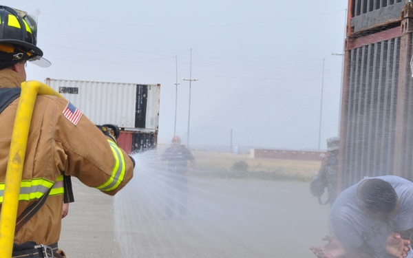 MOTCO firefighters train with Army Reserve Soldiers