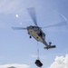 MH-60S conducts vertical replenisment aboard USNS Mercy