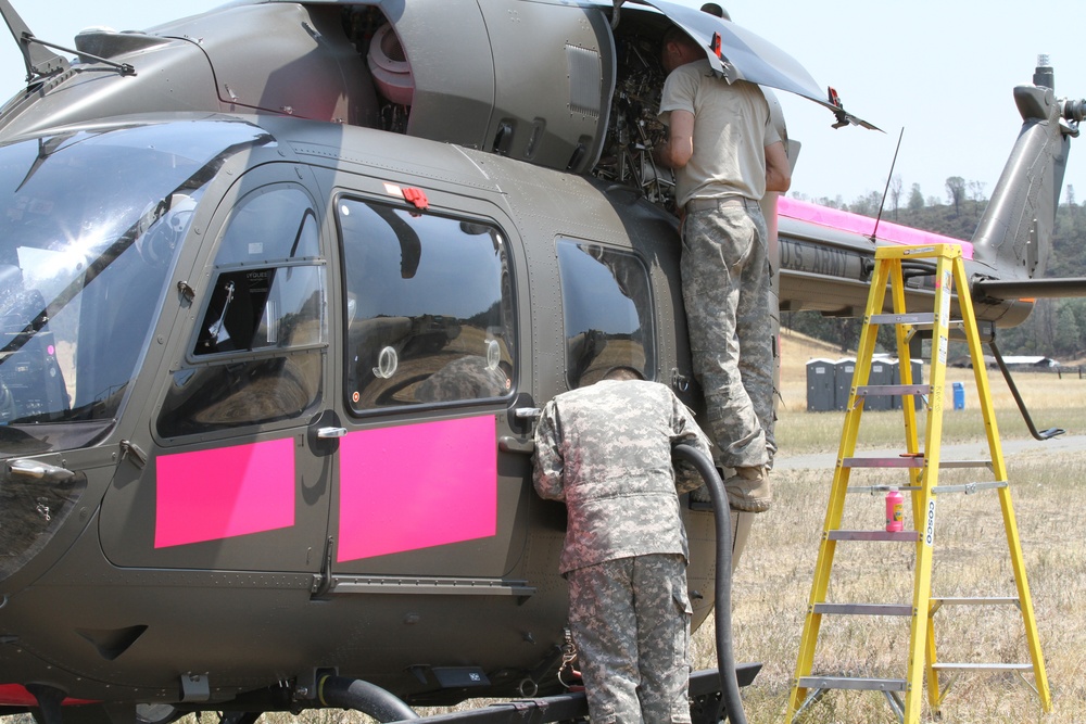 California National Guard assists Rocky Fire