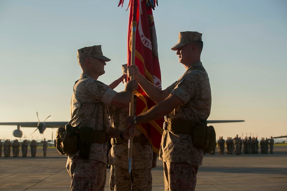 Sanborn takes charge as 1st Marine Aircraft Wing commanding general