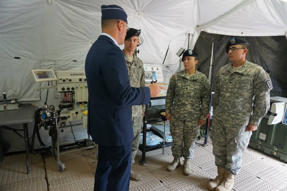 Air Force Lt. Gen. Tom Jones visits 212th CSH at Rheinland-Pflaz Tag