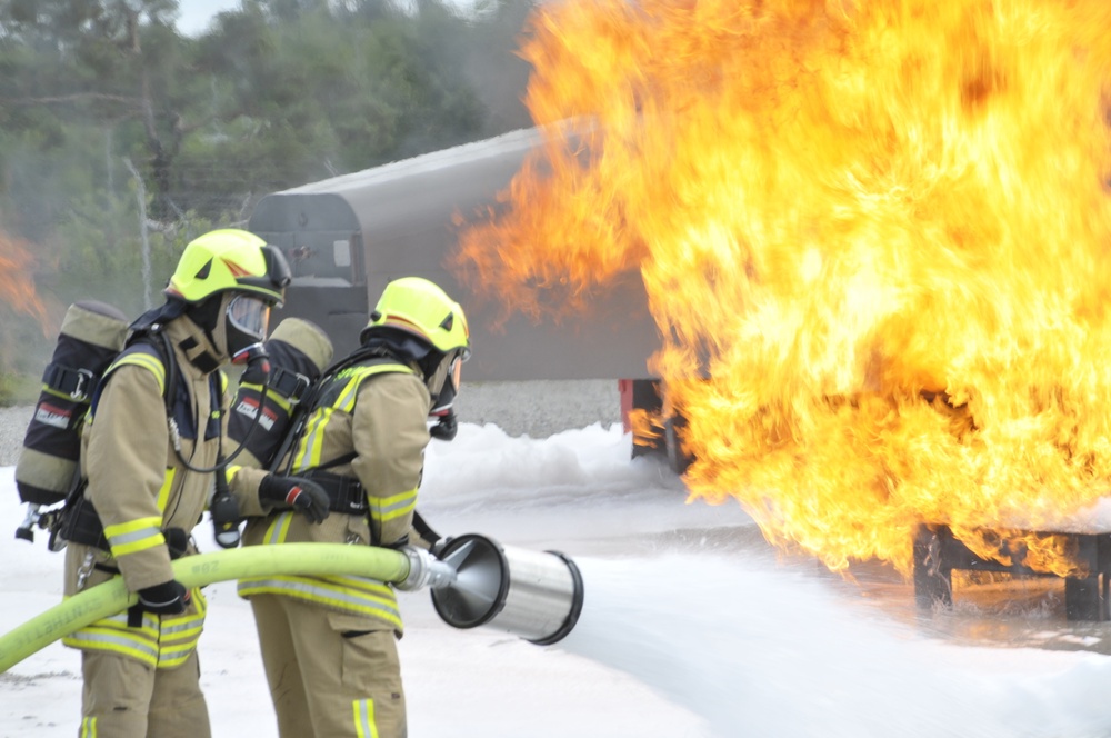 US Army civilian firefighters annual certification training